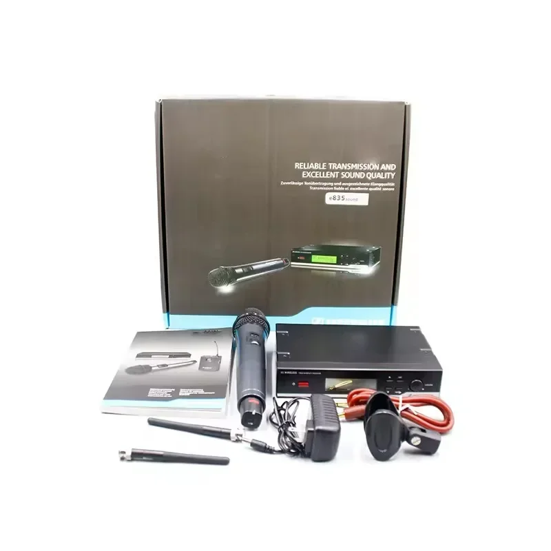 Wireless microphone, infrared frequency matching UHF handheld performance KTV home outdoor anti-howling noise reduction