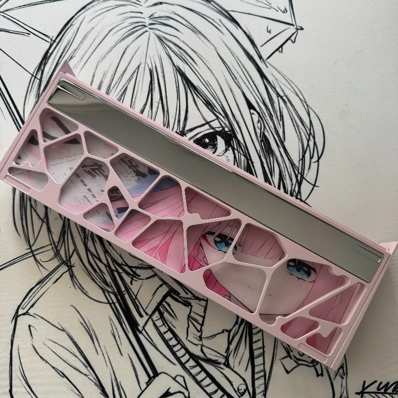 حافظة لوحة مفاتيح مجوفة من Honeybee Made68 غلاف لوحة مفاتيح مجوف من الألومنيوم مخصص لملحقات لوحة المفاتيح الميكانيكية للمكتب