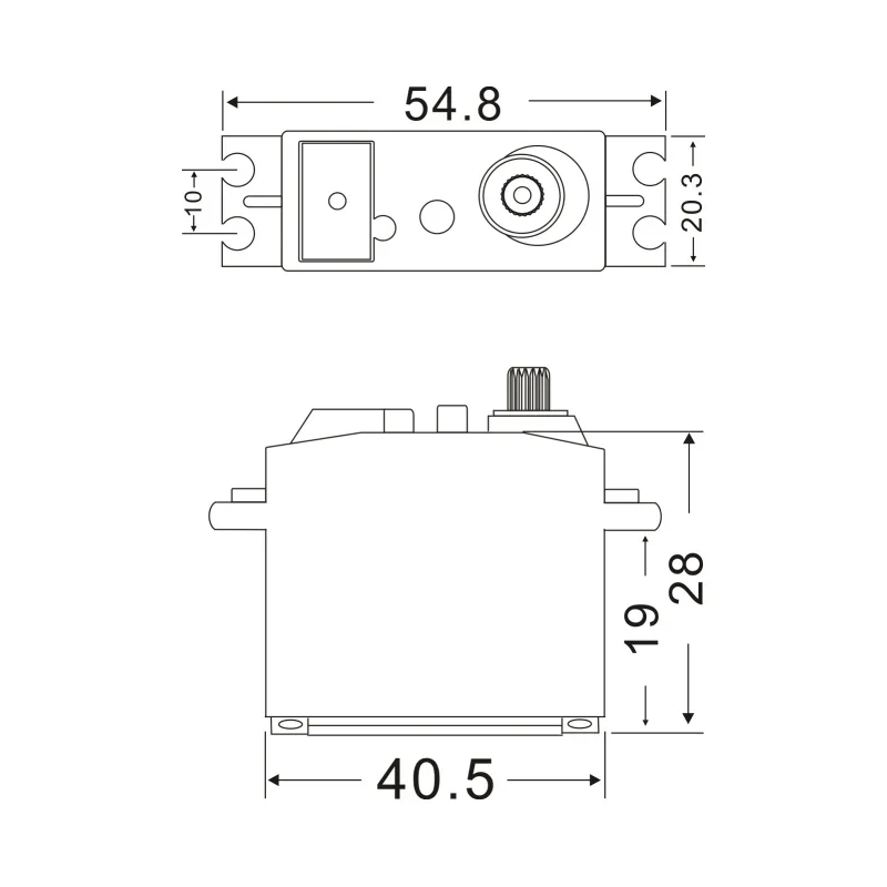 JX PDI-4409MG 9KG大トルク薄型デジタルサーボ高精度メタルギア 1/8 RCカー クローラー 飛行機 ボート ロボットパーツ用