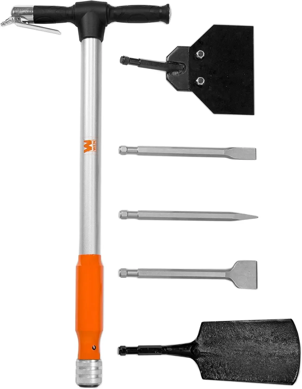 

WEN 61635 5-in-1 Pneumatic Multi-Function Tool with Scraper Shovel and Chisel Attachments | USA | NEW