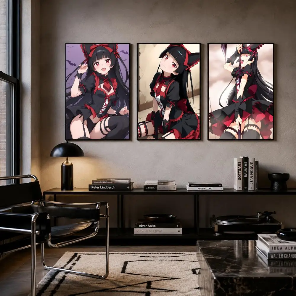 Anime Rory Mercury Poster Self-adhesive Art Waterproof Paper Sticker Coffee House Bar Room Wall Decor
