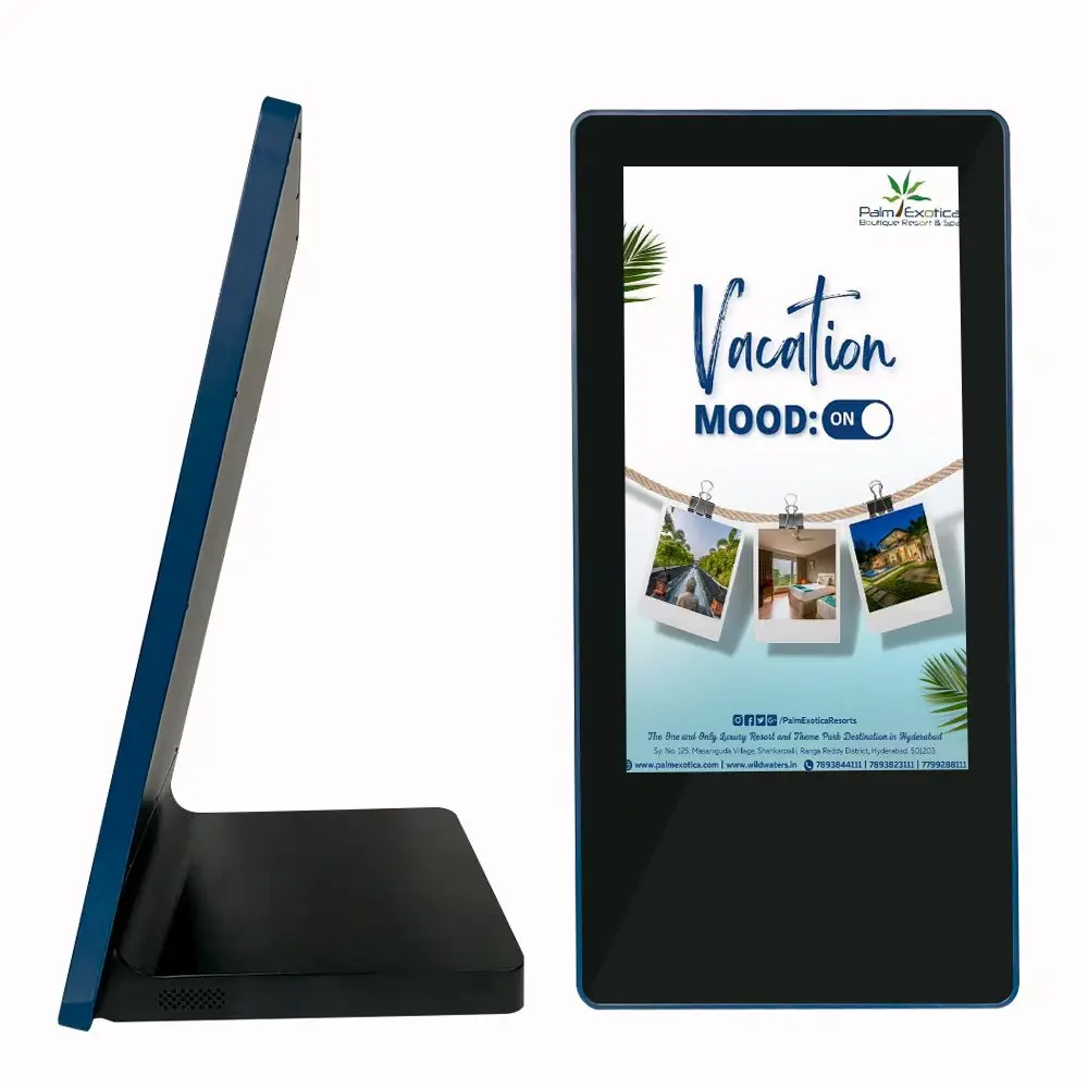 10 15.6 21.5 Inch Android Table Top Kiosk Lcd Touch Screen Desktop Self Order Digital Signage Menu Restaurant Display