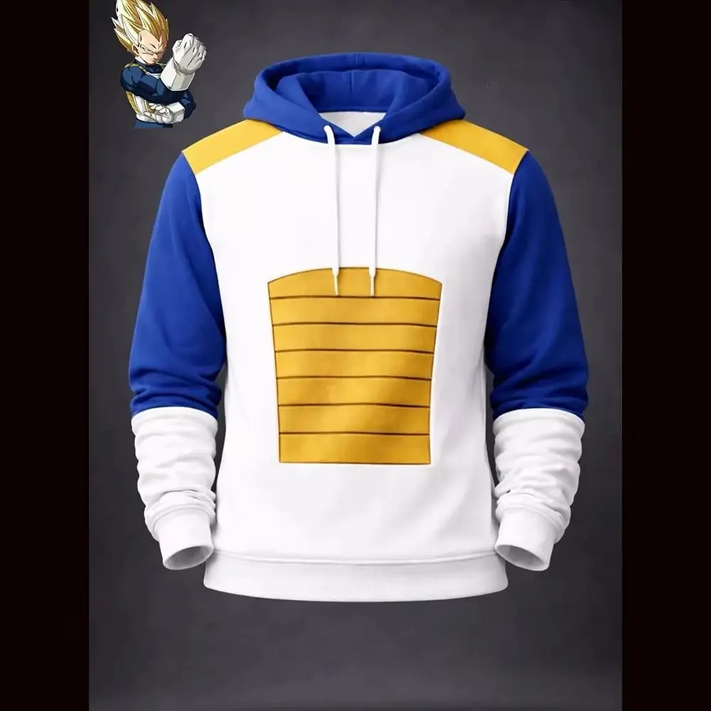 Autumn Kid's New Dragon Ball Vegeta Cosplay 3D Hoodies and Pants Set Men Women Casual Sports Set Oversized Quick Drying Set