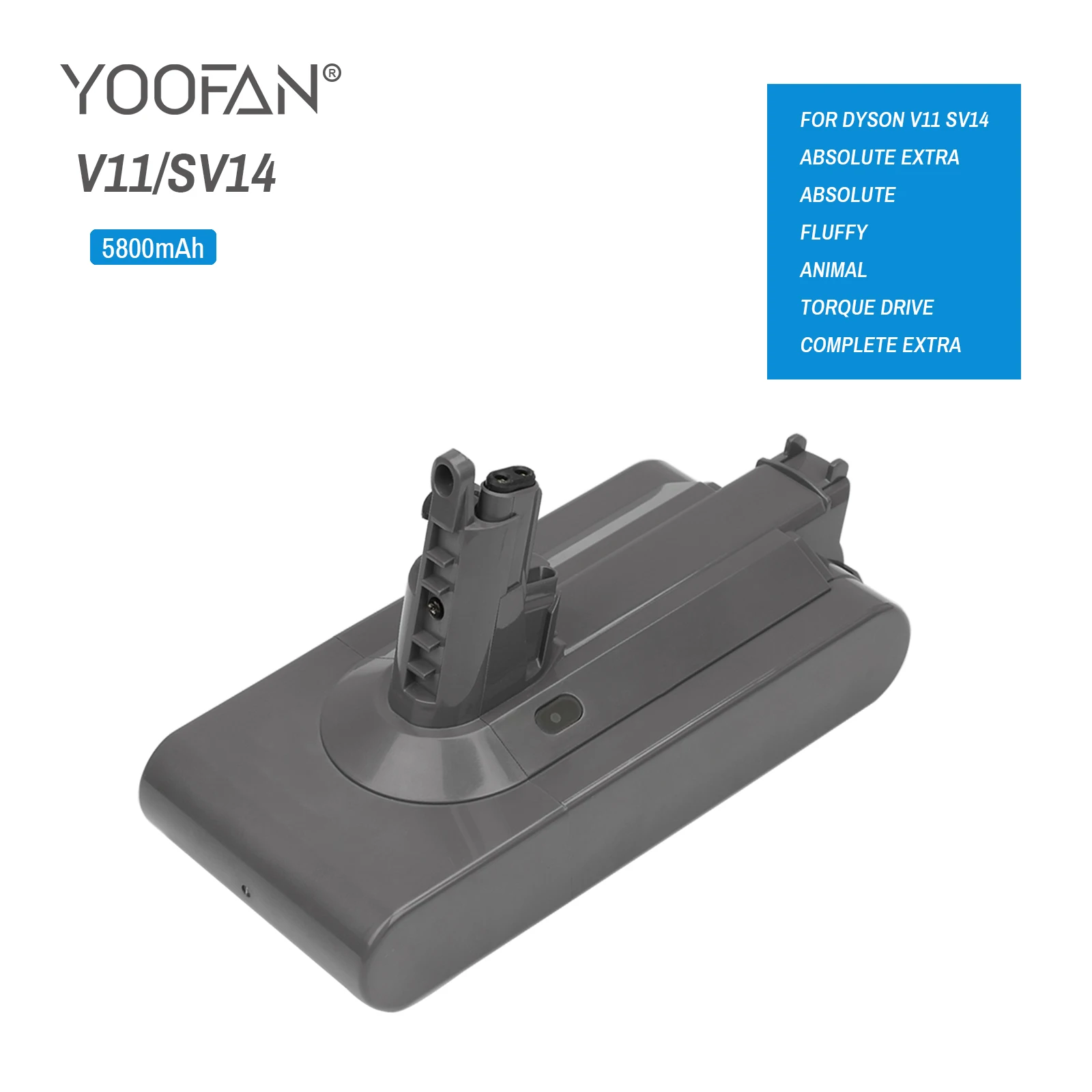 

YOOFAN Dyson-Batería de repuesto SV14 для аспиратора мани Dyson V11 5800 мАч Абсолютный, ради кабеля, новый