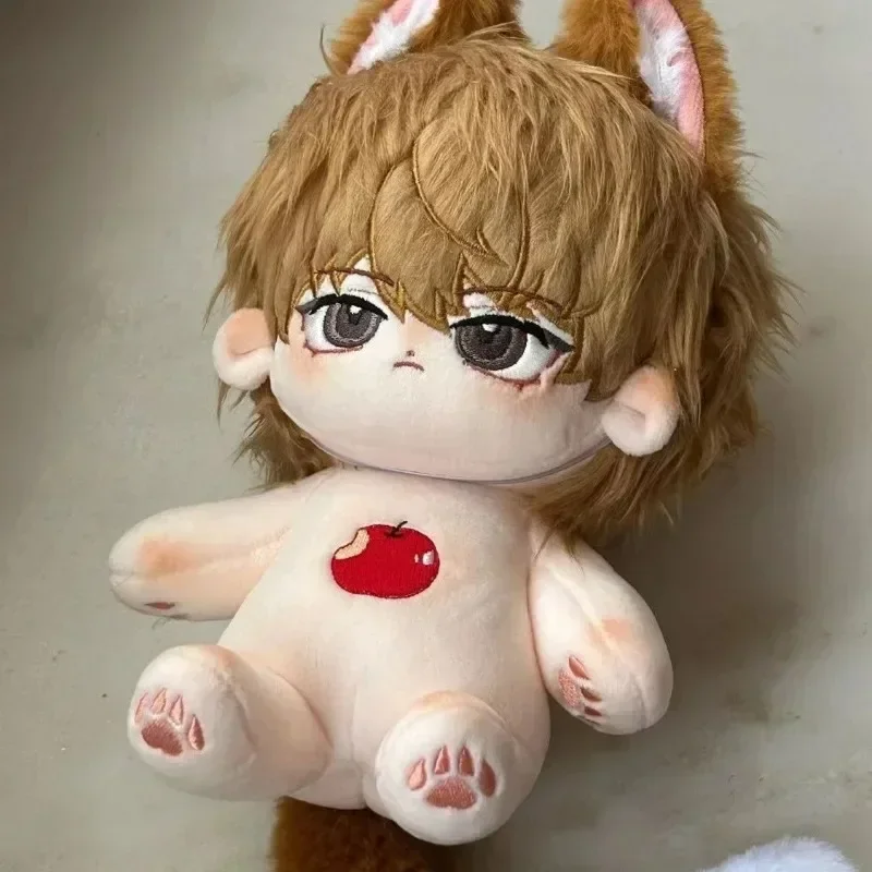 Stuffed Yagami Light 20cm Cotton Doll Toys with Cat Ears Cute Plush Puppet Animation Death Note Kira Gift Dolls for Kids Adults