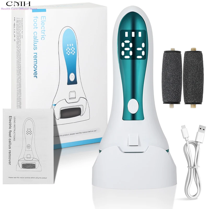 

Electric Foot Callus Remover 1000RPM 9 Gear Skin-Safe Replaceable Heads Dead Skin Exfoliator Portable Foot Care Tool for Women