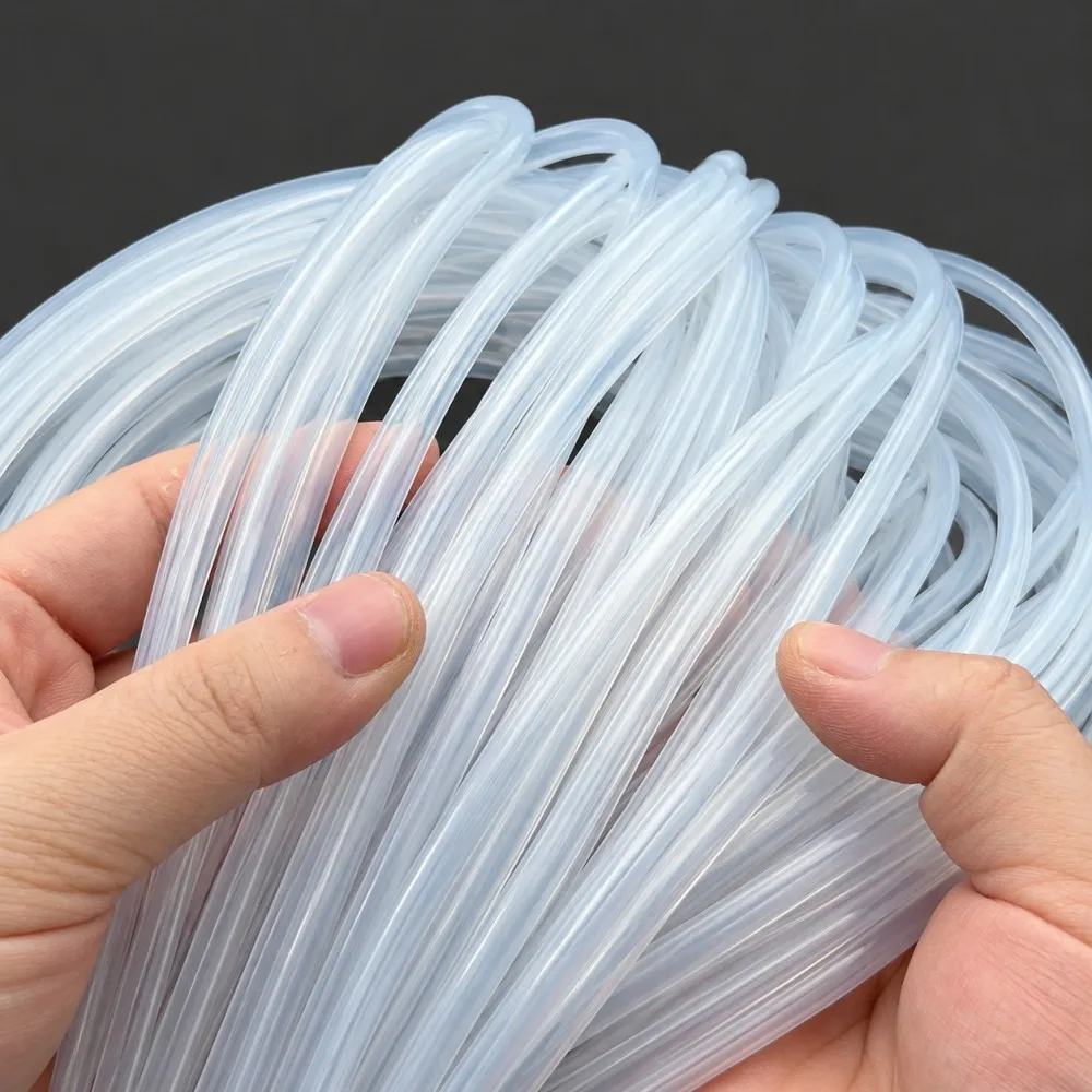Food Grade Transparent Silicone Rubber Hose ID 2/2.5/3/4/5/6/7/8/9/10/11/12/13/15/16/18mm Flexible Nontoxic Silicone Tube