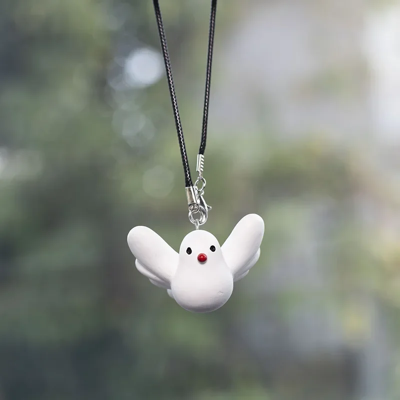 

Car Decoration Personalized Pendant Dove Car Rearview Mirror Peace Symbol Car Fashion Decoration Accessories
