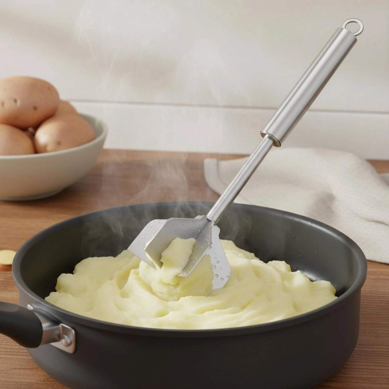 

6 Blade Meat Chopper Dishwasher Safe Stainless Steel Meat Chopper Food Prep Tool Heavy Duty Cooking Utensil Ergonomic Grip
