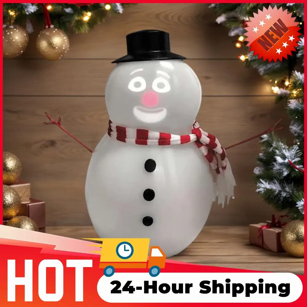 

Анимированный говорящий снеговик, мигающий снеговик со встроенным проектором, звуковой динамик, уличный портативный проектор, милый орнамент в виде снеговика