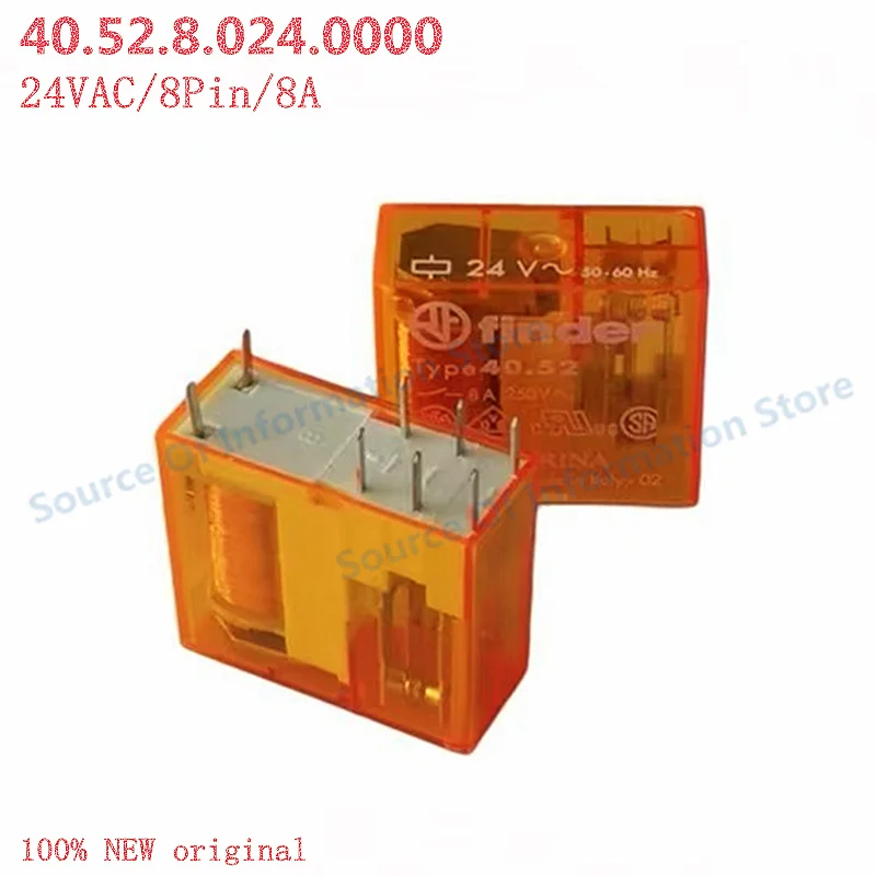 

40.52.8.024.0000 Finder Relay 40.52-24VAC 8-Pin 8A