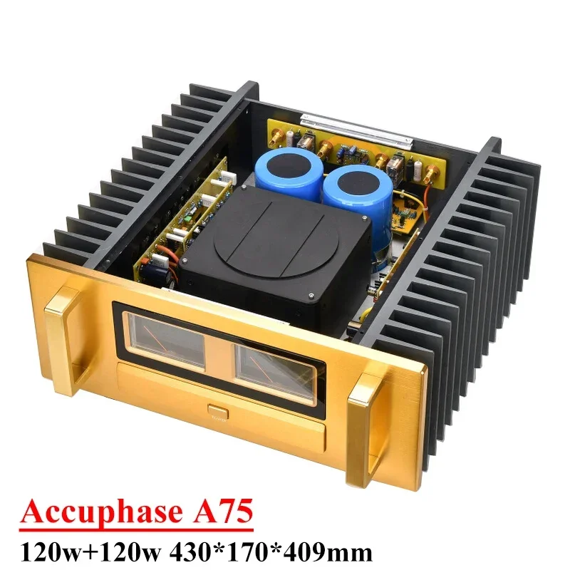 

Усилитель мощности Accuphase A75, 120 Вт * 2, усилитель мощности класса А, полевой стереоусилитель высокой мощности с низким уровнем искажения, Hi-Fi аудиоусилитель