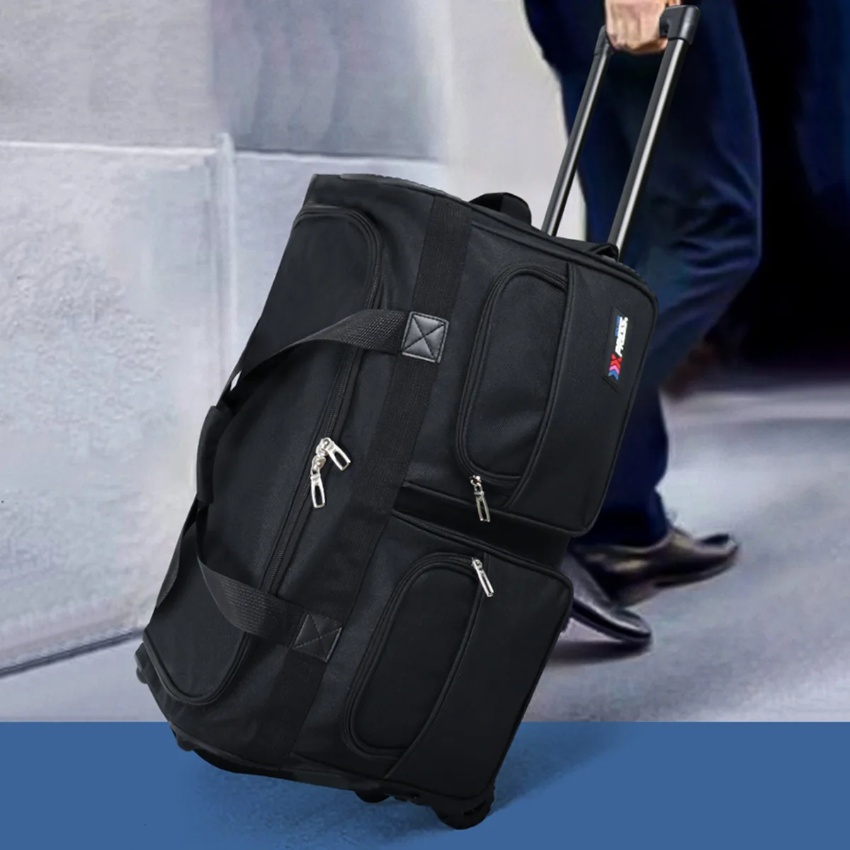 

22"/30"/36"/40" Rolling Duffle Bag with Wheels and Handle Travel Duffle Bag W/Durable Ripstop Polyester Material for Men Women