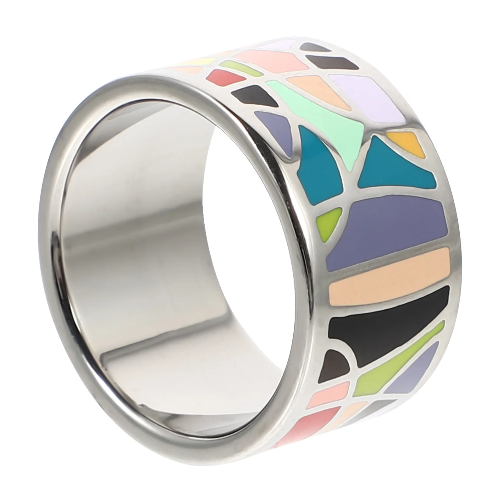 

1Pcs Fashionable Silk Scarf Ring Smooth Titanium Steel Durable Rust Resistant Stylish Scarf Buckle Clip Holder for Thin Thick