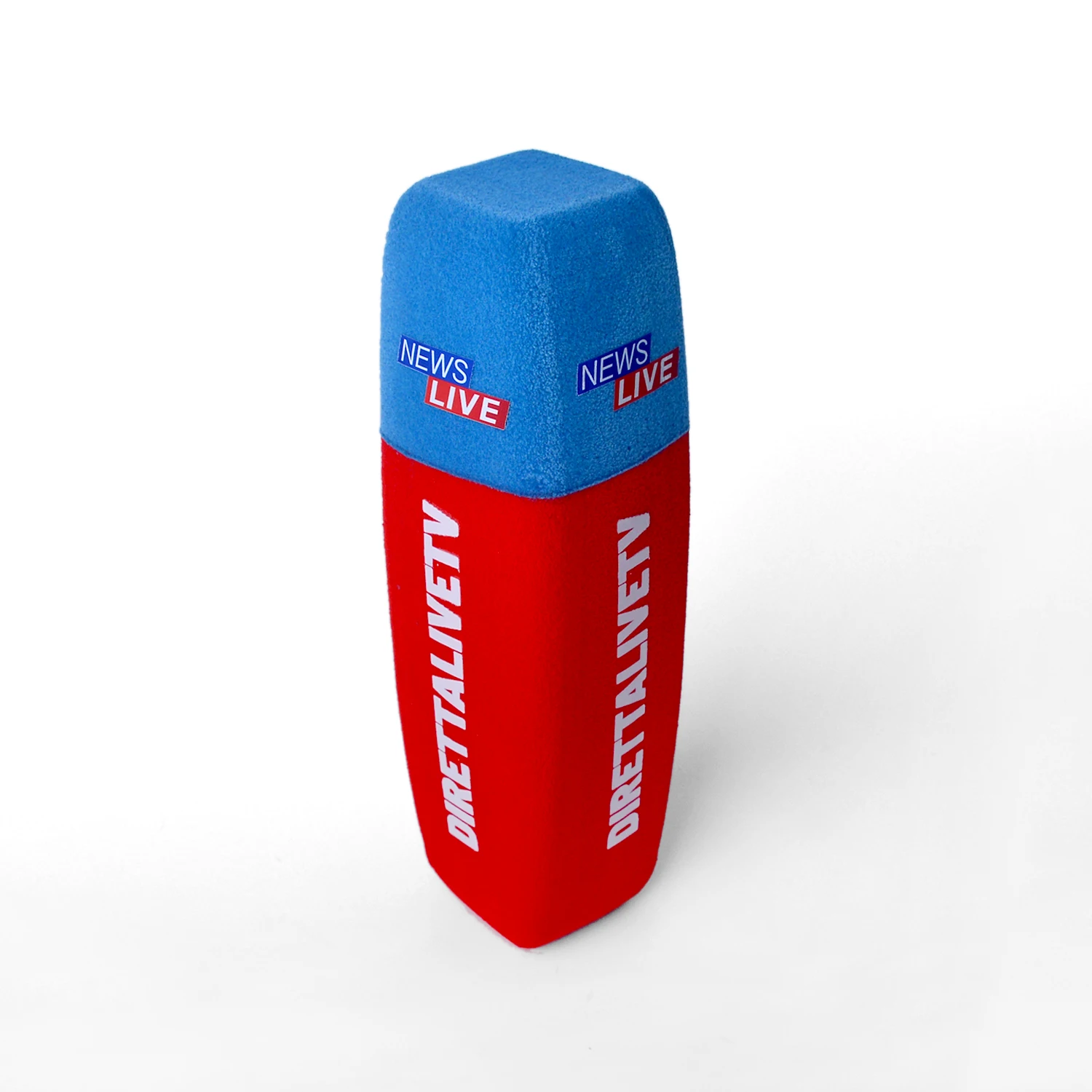 Customized Logo Flocking Shortgun Mic Foam Printing Mic Windscreen Mark Sponge Windsshield For TV Stations Reporters Interview