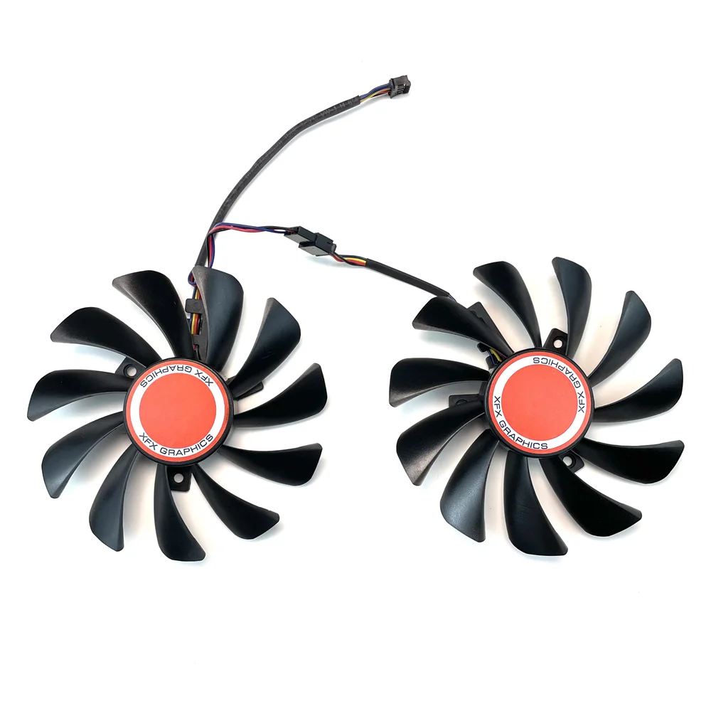 2 pièces/ensemble FDC10U12S9-C CF1010U12S 95mm dermatjas590 GPU carte vidéo refroidisseur ventilateur pour XFX RX 590/580 VGA carte vidéo refroidissement