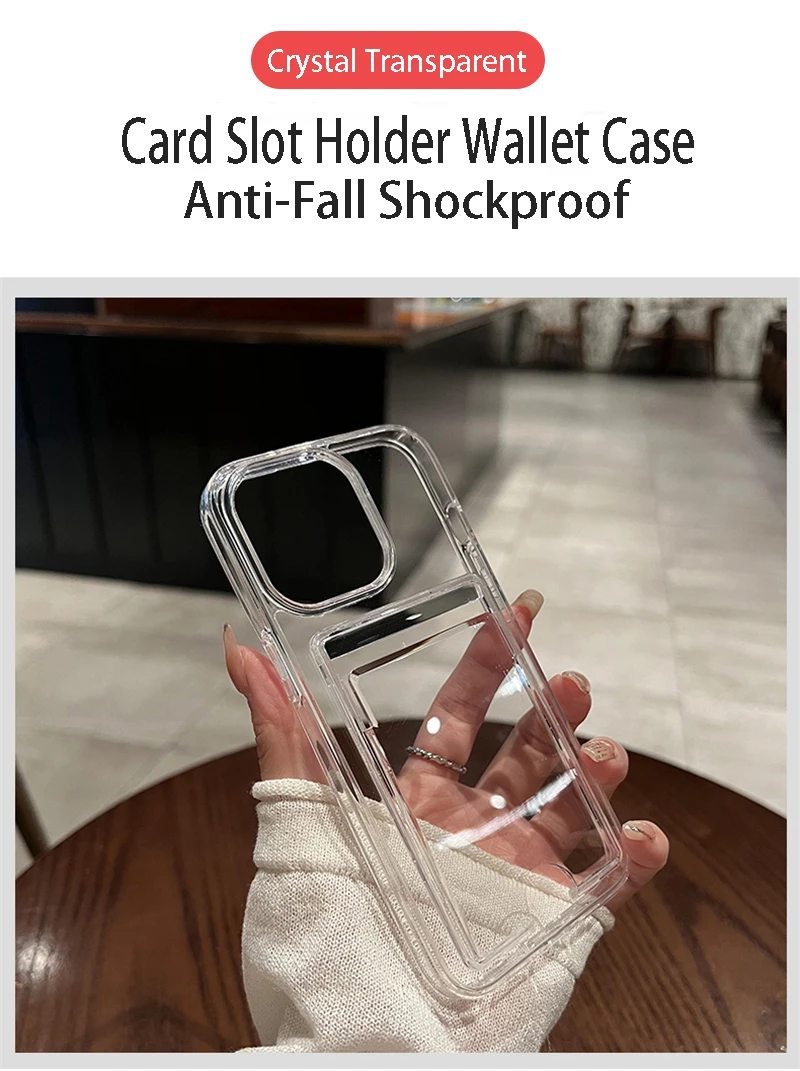 Copertina IPhone 16 15 14 Pro Max Custodia Morbida Antiurto Per IPhone 16 15 14 Pro MAX 13 12 11 - Porta Carte Integrato, Design Sottile E Protettivo Custodia IPhone 15 Apple - Foto 14