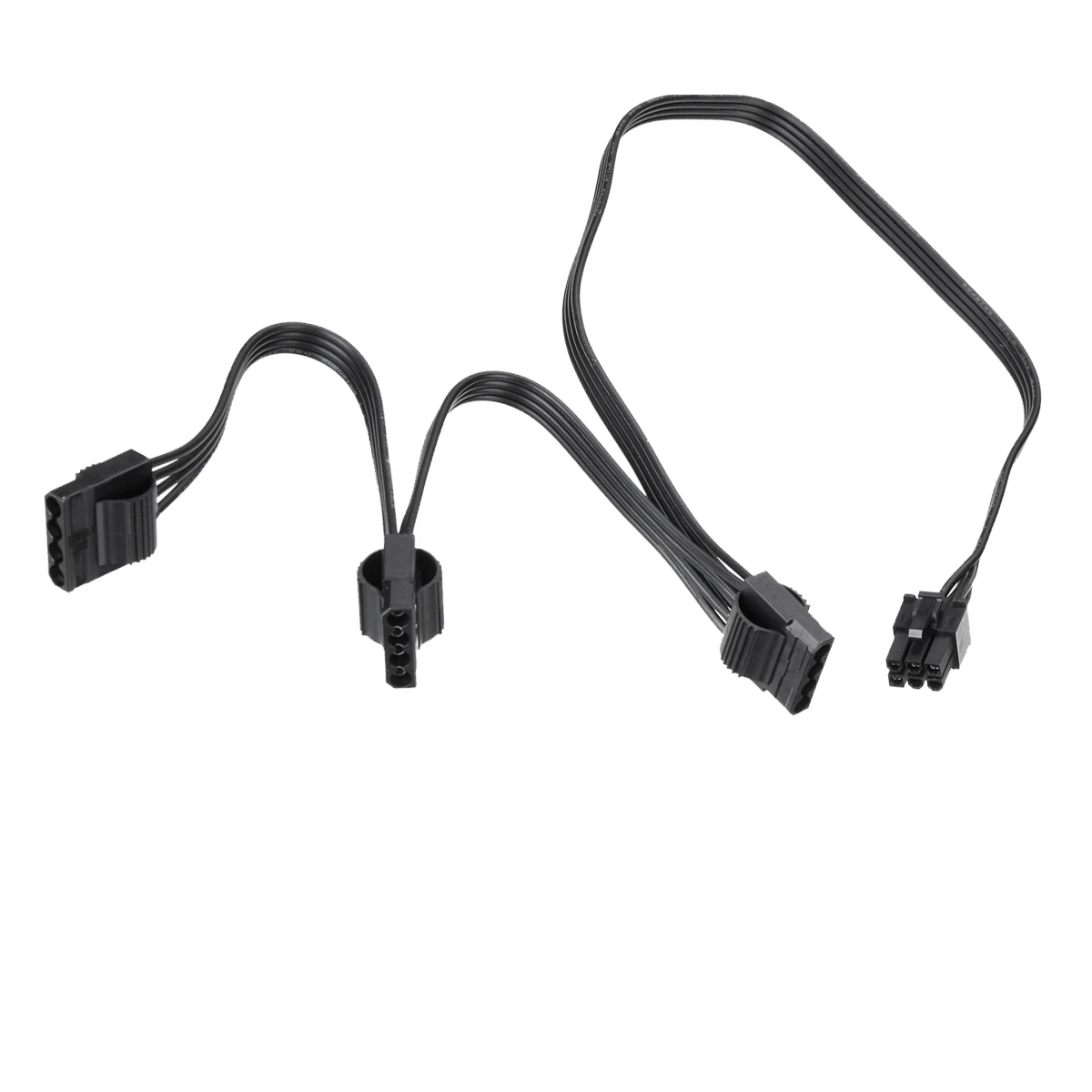 YEPLOOK 6Pin to 3 Molex 4Pin Straight, IDE PATA Power Cable for Corsair AX1600i, AX1500i, AX1200i, AX860i, AX760i Modular Powers