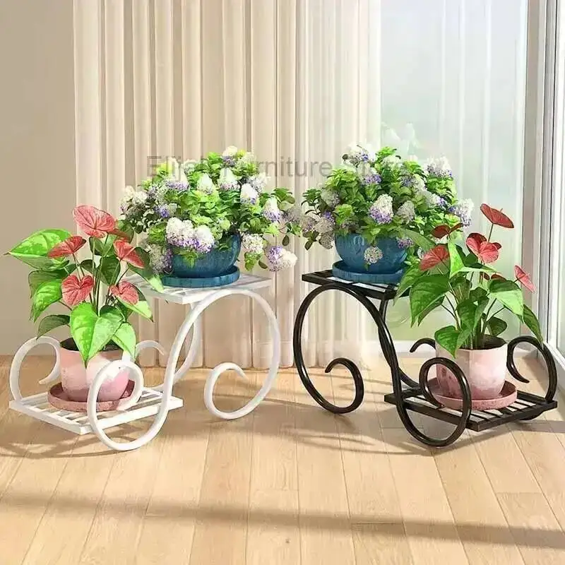 

Stand Indoor Simple Aesthetics Modern Accessorie Flower Organizer Flower Stand Living Room Decorations Plantenrek Home Furniture