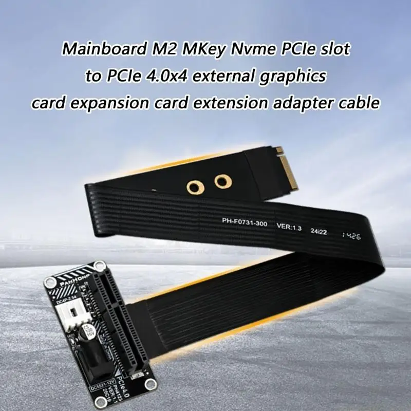 M.2 NVMes To PCIe4.0 4X Graphics Expansion Adapters Card For Fast Speed Data Transfer Up To 64Gbps