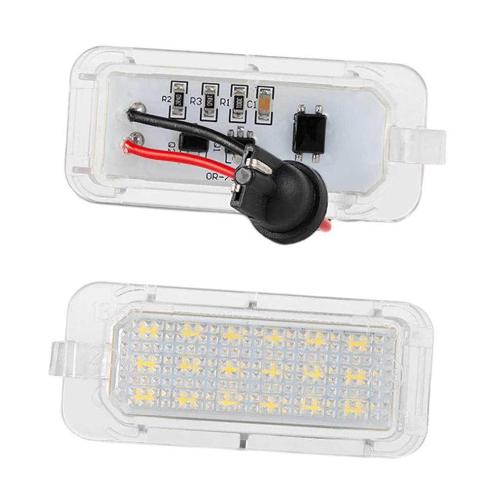 12V 2Pcs Car LED License Number Plate Lights for Ford Explorer Expedition Fusion Focus Lincoln BB5Z13550A, FO2870102