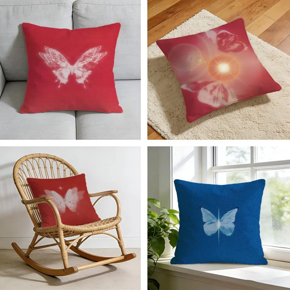 

Чехол для подушки Ins Anime из короткого плюша, для кровати, дивана, автомобиля, можно стирать.