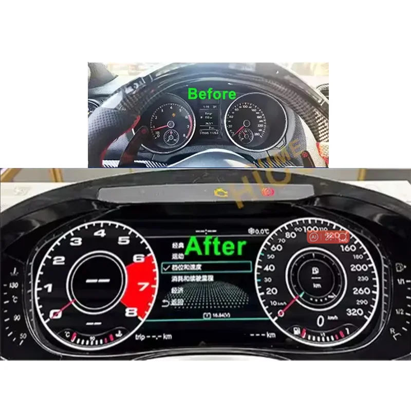 

LCD Digital Dashboard Virtual Dashboard HD Cockpit Speedometer for VW Golf 7 Golf 6 MK 7 Pa Sutter B8 B6 B7 CC Tiguan