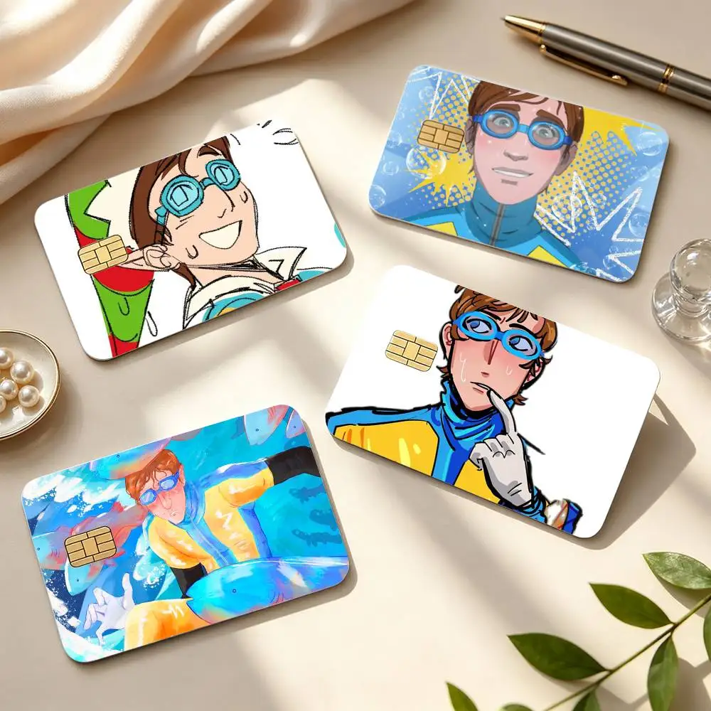 D-Dispatch W-Waterboy Game  HD Credit Card Stickers Game Card Decal Small Chip Waterproof Sticker Gift Decor