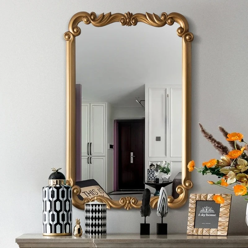 Home wall decoration pendant wall decoration mirror wall makeup mirror bathroom