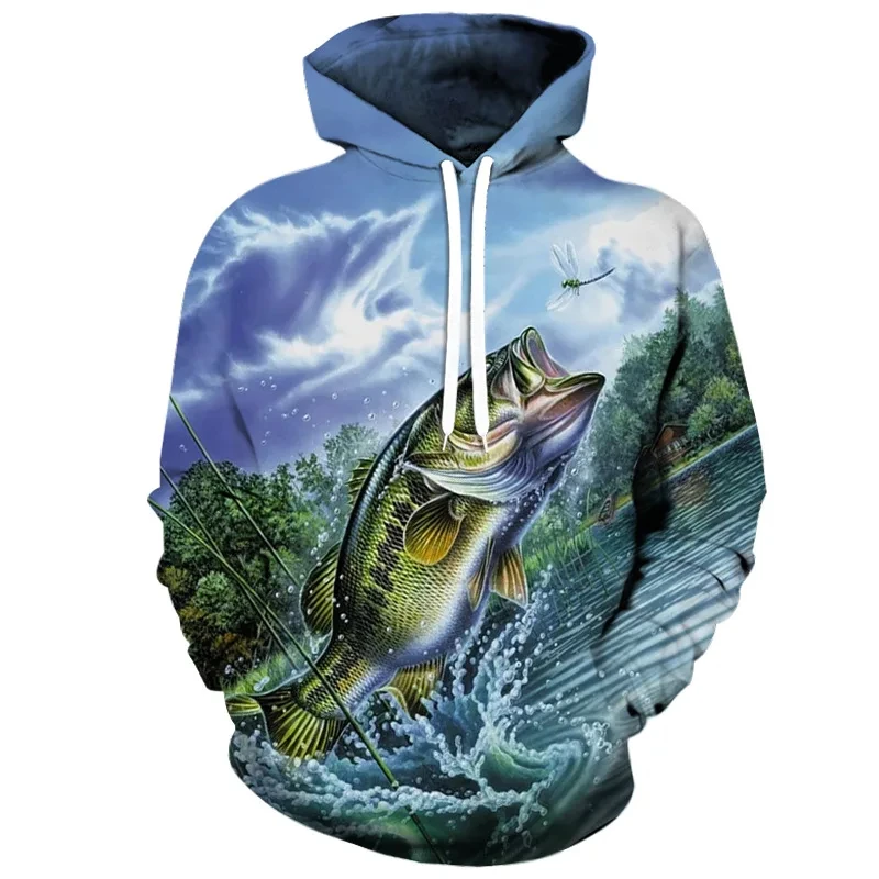 Fishing Series Printed Men\'s 3D Print hoodie men women streetwear hoodies Y2K Sweatshirt kids Harajuku pullover Clothing