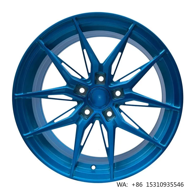 Full Blue Chrome Painted Racing Alloy Rims 16-22 Inch Multi Size Sport Passenger Car Tuning Parts