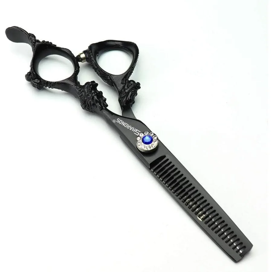 مجموعة ماكينة قص الشعر الاحترافية مقاس 6/7/9 بوصة من الفولاذ المقاوم للصدأ ماكينة قص الشعر الحادة مع 6 بوصة 2 قطعة مقص خاص بمقص سيلفي