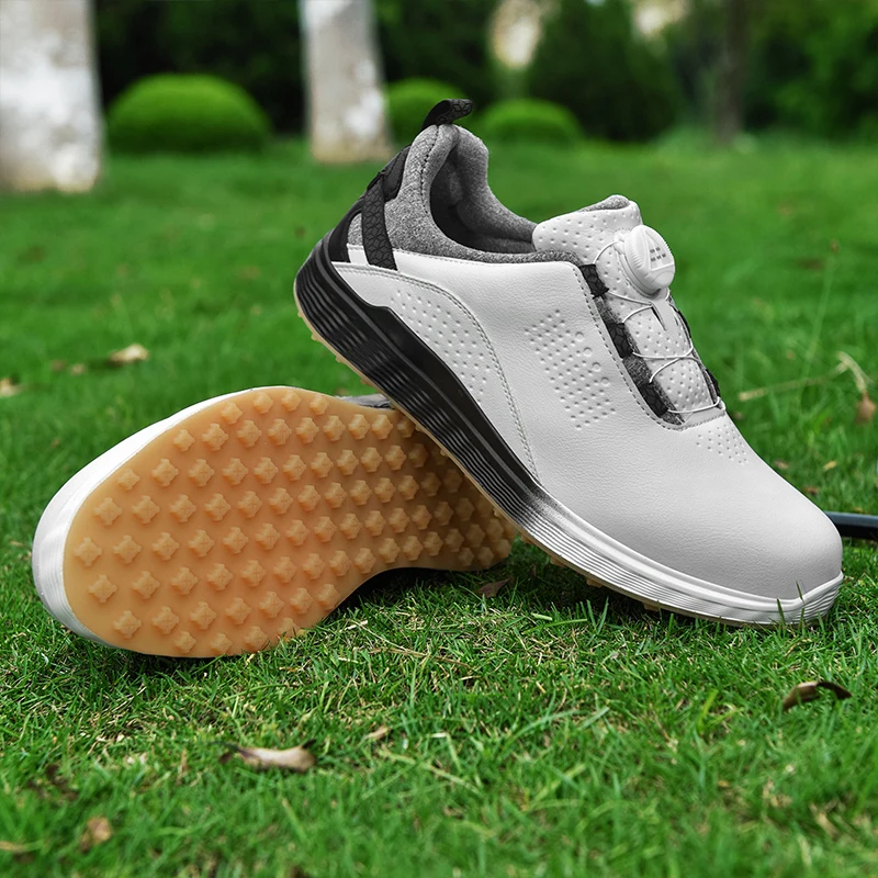 Golf Sneakers Men Waterproof Golfer Sport Shoes Women\'s Golf Non Slip Golfing Shoes Outdoors Golf Turf Comfortable Walking Shoes