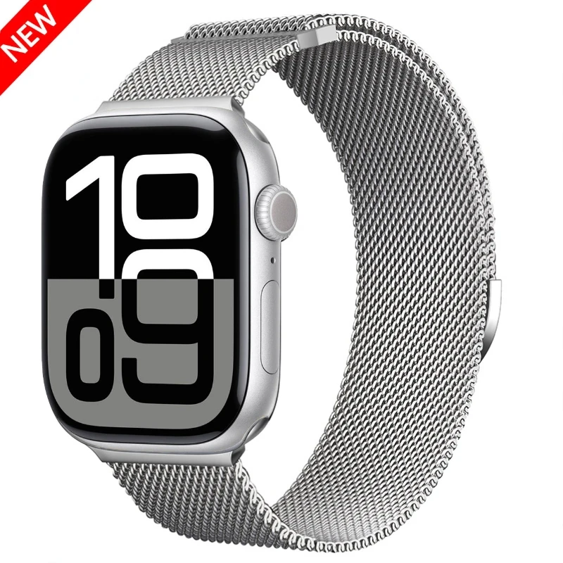 Metal Strap For Apple Watch Ultra 2 49mm 10 9 8 7 46mm 42mm 45mm 41mm Milanese Breathable Wristband iWatch 6 5 SE 44mm 40mm Band