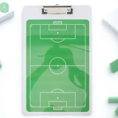 

1Set Football Coaching Board Compact Portable Soccer Writing Board Double Side Football Training and Match Supplies