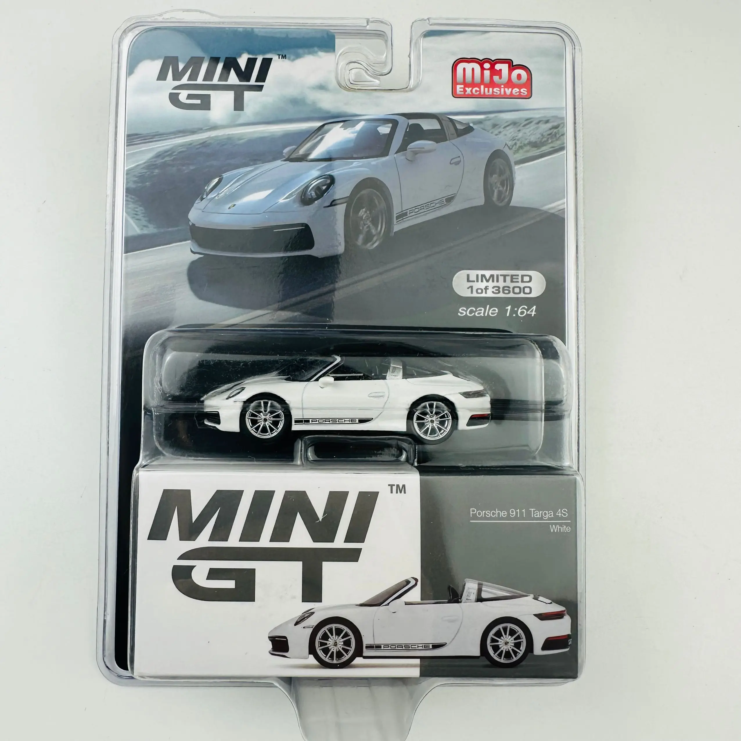 

Коллекция моделей автомобилей из литого сплава TSM Mini Gt 1/64 Minigt 332 911 Targa 4S White MJ