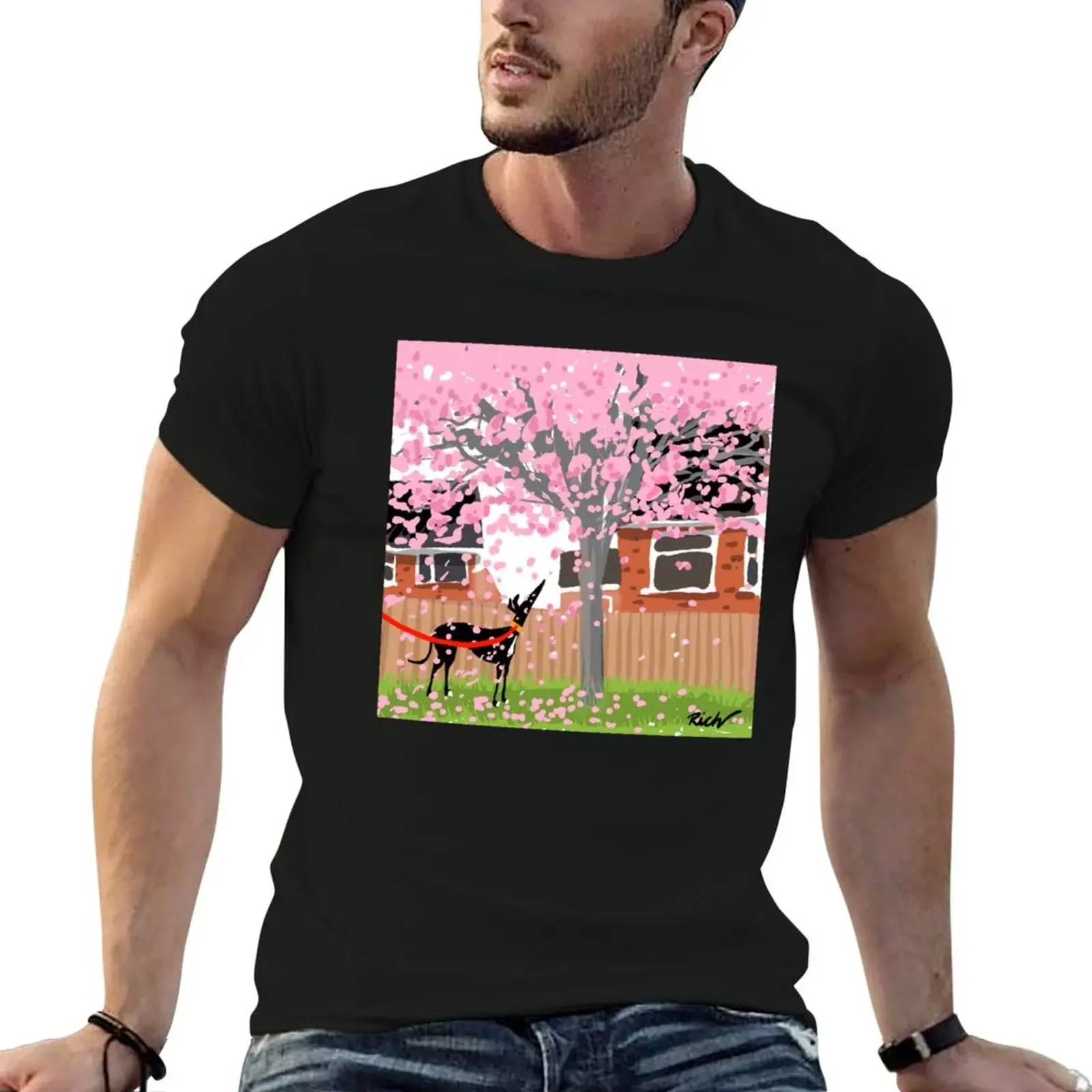 

Blossom Hound T-Shirt Luxury man graphic shirts sublime customizeds t shirts men