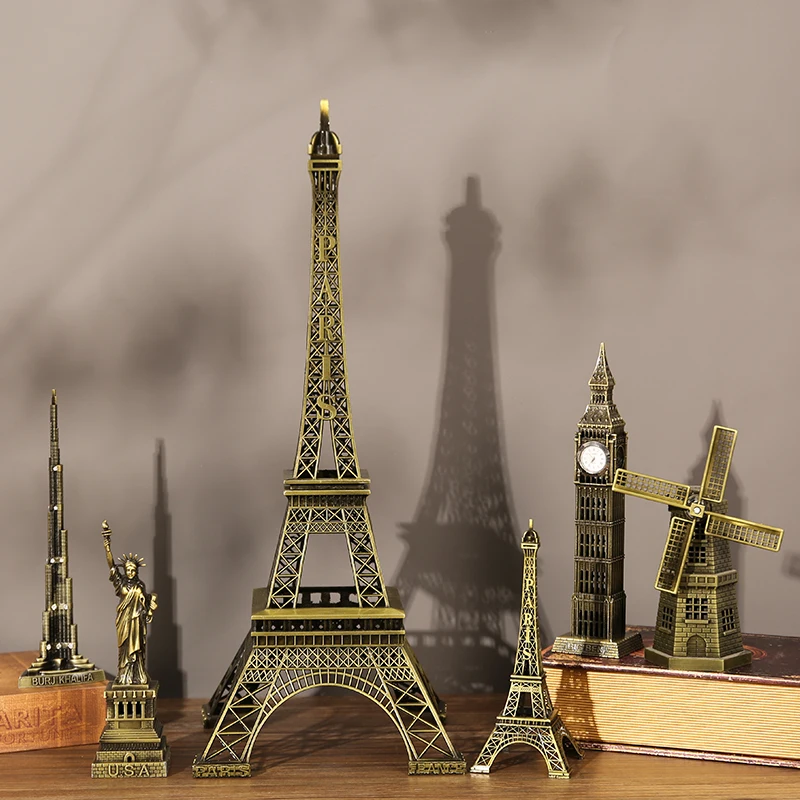 

Paris Eiffel Tower ornament pyramid building model wine cabinet living room home small decoration