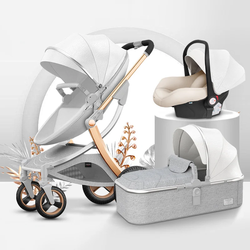 All-in-One Travel System รถเข็นเด็กทารก 3 ใน 1 เด็กทารกรถที่นั่งและชุดรถเข็นเด็ก Combo รถเข็นเด็กทารกพร้อมที่นั่งรถ