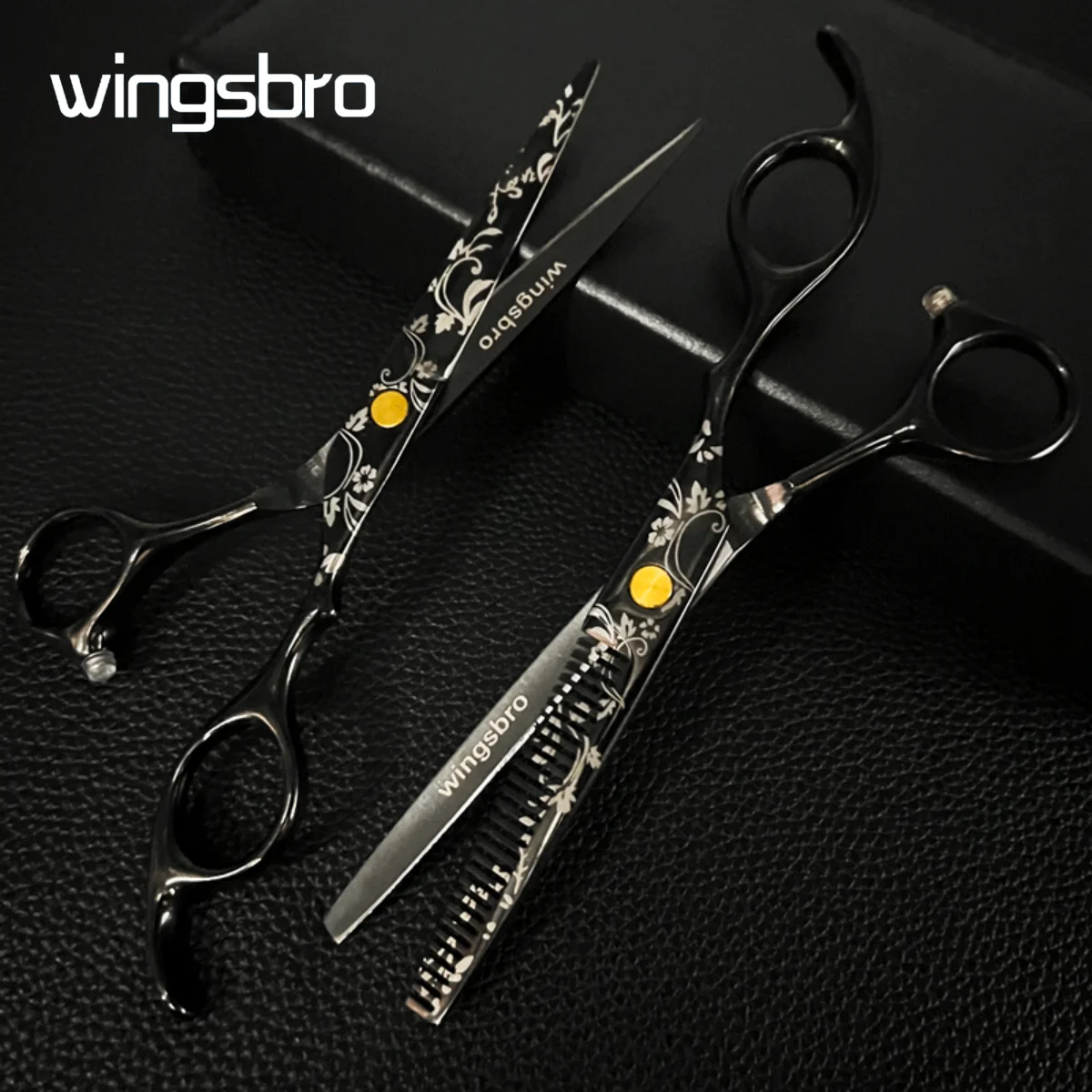 Professional Haircut Scissors, 6.5 Inch Hair Cutting Scissors Hair Thinning Shears, High-Class Patterned Scissor, Sharp Scissor