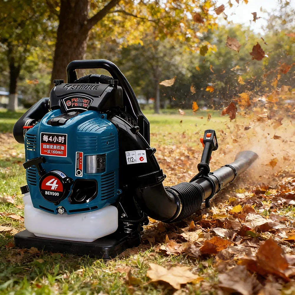 4-Stroke Backpack Leaf Blower BBX9900 Snow Blower Dust Remove Air Blower for Park Garden Road Cleaning Fire Extinguishing