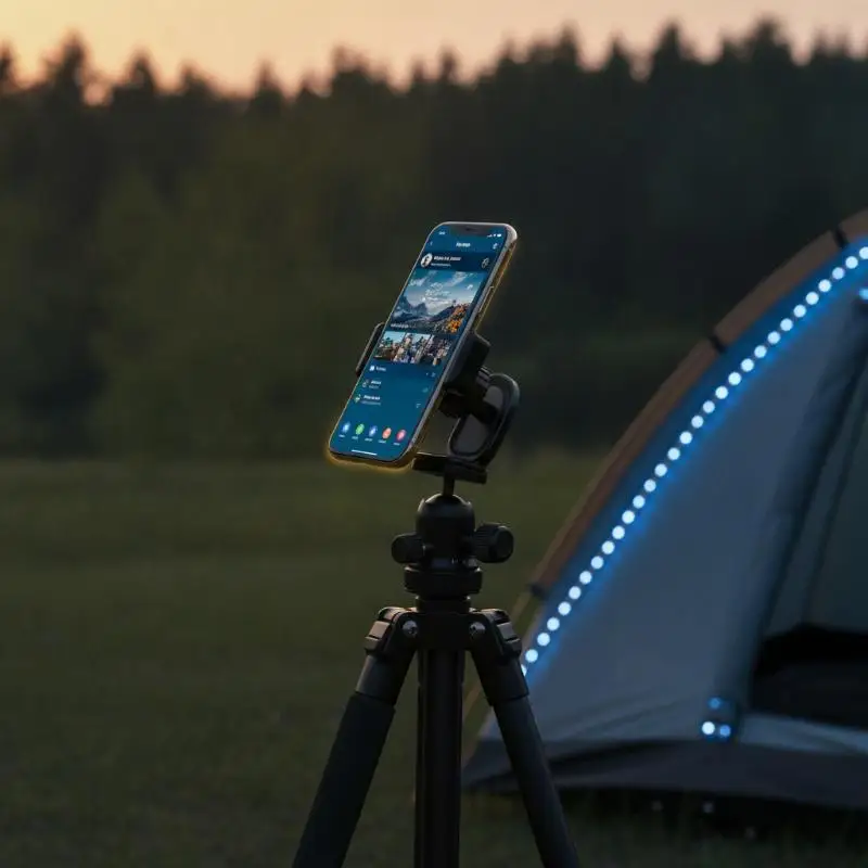 Magnetischer Handyhalter 360 ° Verstellbarer Golfwagen-Fitnessständer für Handys, universeller Lazy-Handyhalter – Detail 6