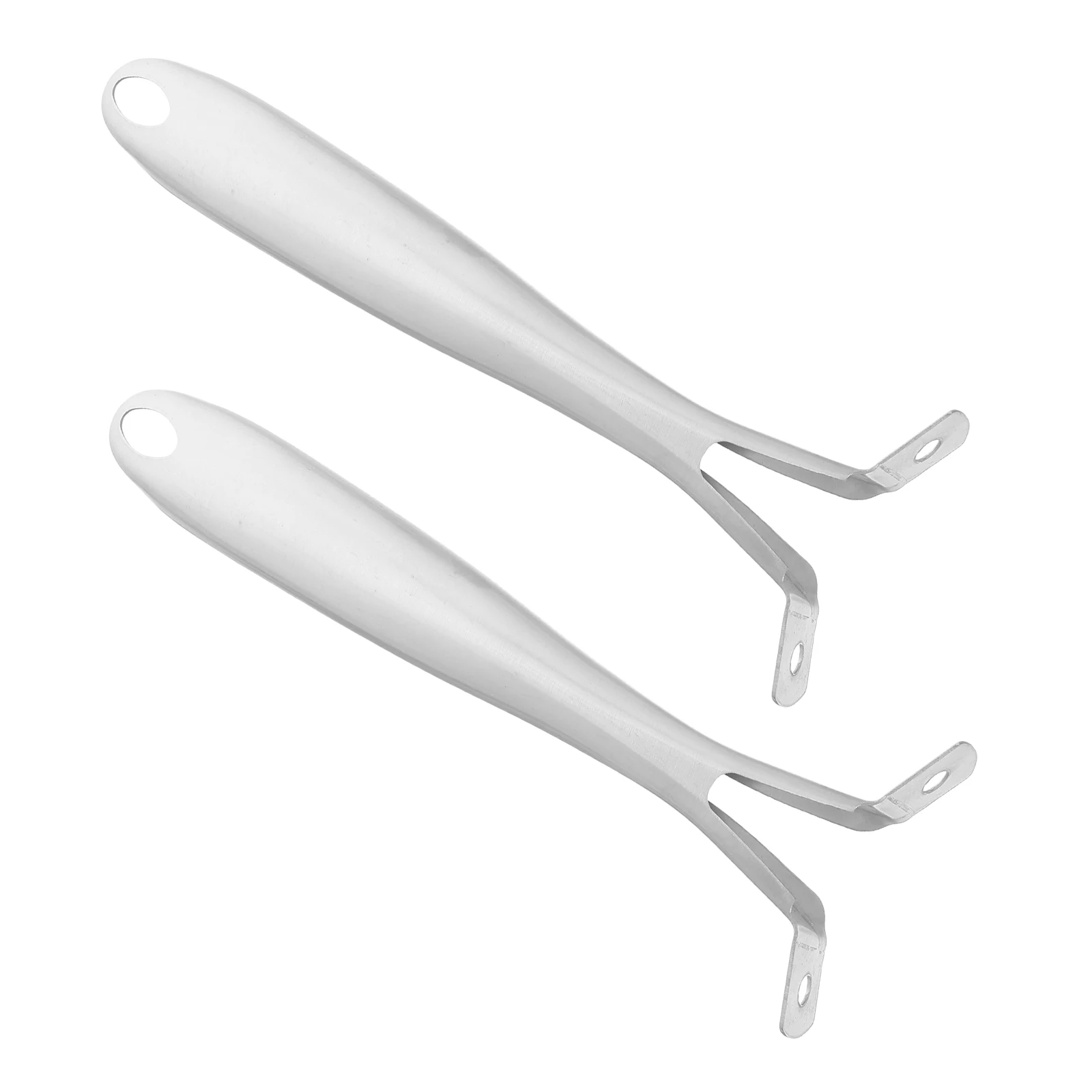 

2pcs Stainless Steel Frying Pan Handles Heavy Duty Universal Replacement Pot Side Handles Heat Resistant Anti-Scalding Grip For