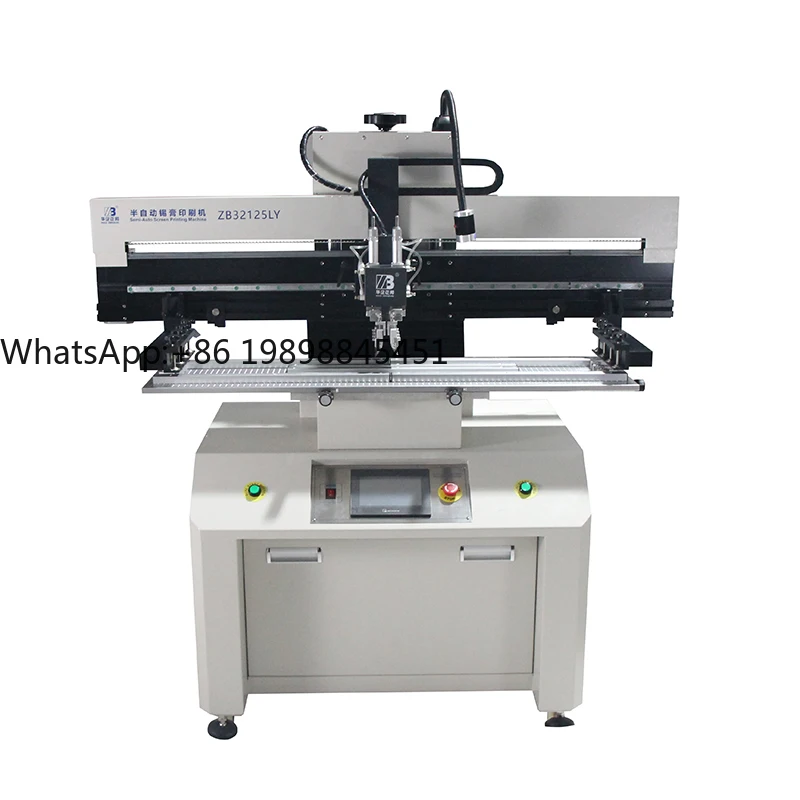 -32125LY SMT PCB آلة طابعة معجون اللحام 320x1250mm آلة طابعة Pcb شبه أوتوماتيكية لخط إنتاج LED Pcb
