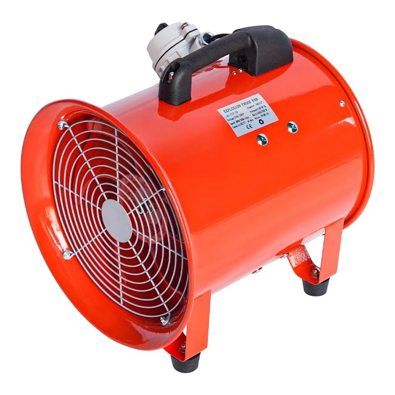 

Portable Axial Flow Fan Mobile High-Speed Ventilator Industrial Exhaust Fan