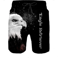 Male Beach Big Size Swimwear Floral Shorts Cool Swimsuits Men Swimming Eagle Animal Casual Outdoor Pants Swim Wear Gay Bikini