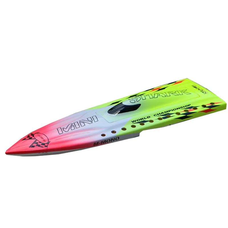 RC Speed Boat Hull MINI MONO Racing Version Fiberglass Hull DIY Remote Control Boat Model Toy Gift Hull Accessories