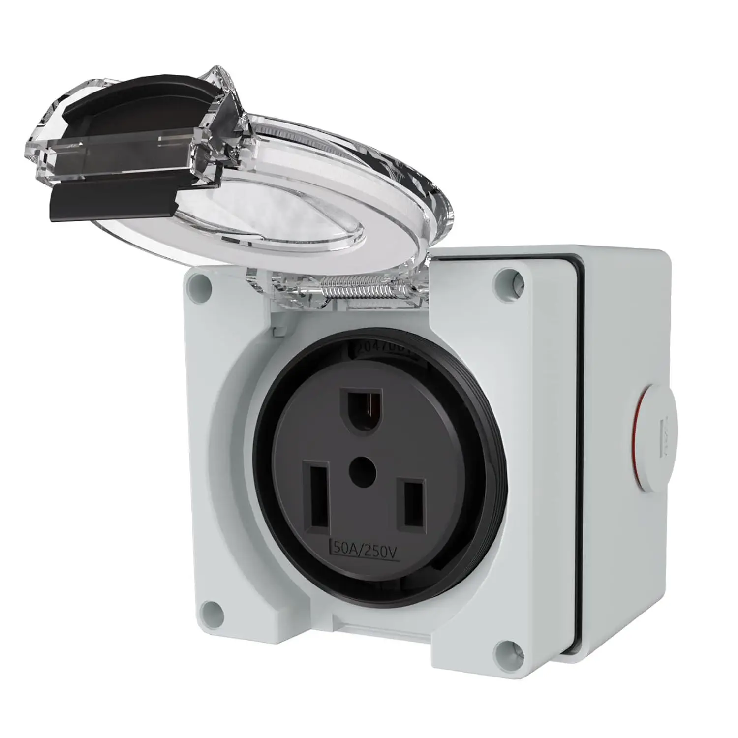 250V 50Amp RV Campsite Charging Pile Socket Flame Retardant Plastic Outdoor Electric Waterproof IP54 Power Electric Car PD