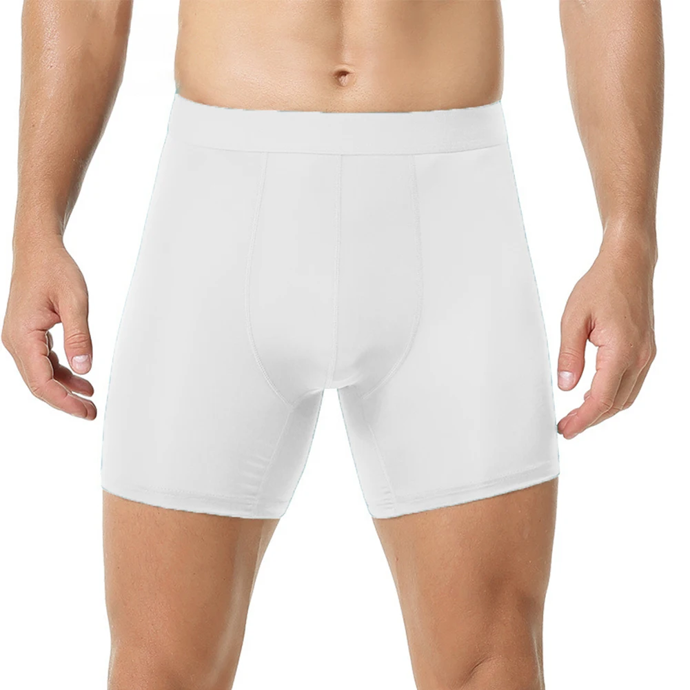 Calzoncillos largos de seda de hielo para hombre, ropa interior transpirable sin costuras, ropa de dormir