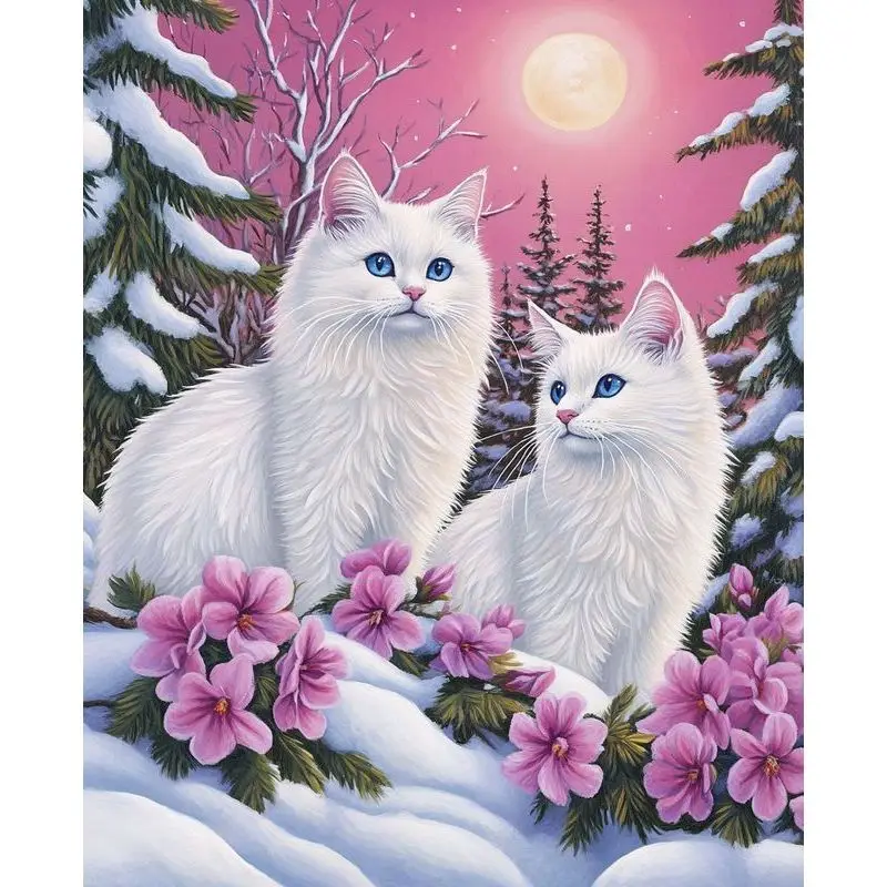 

RUOPOTY Painting By Number Flowers And Birds For Adults Paint By Numbers Handpainted Animal Home Wall Decoration